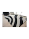 Royal Carpet Toscana Branco Rug Rectangular Shaggy Branco Black White