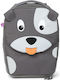 Affenzahn Dog Kinder Stoff Koffer Kabine Grau mit 2 Räder Höhe 31cm