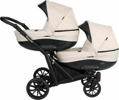 Kunert Booster 3 in 1 Verstellbar Doppelter Kinderwagen Geeignet für Neugeborene Beige