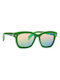 Italia Independent Men's Sunglasses with Green Plastic Frame and Green Mirror Lens 0011.033.000