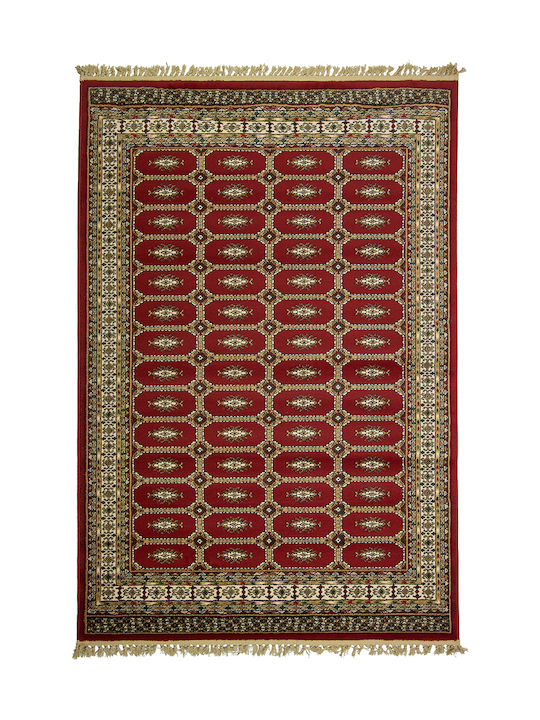 Viokarpet 6831-1018 Rug Rectangular with Fringes Red