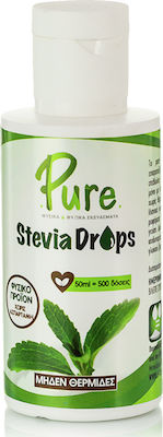Pure Στέβια Drops Φυσική γεύση 50ml