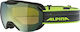 Alpina Pheos Hicon Ski- & Snowboardbrille Erwachsene Gray mit Linse Spiegel in Grün Farbe