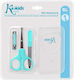 Kiokids Baby Badezubehör Nagelpflege-Set für Babys Blau 3 Stücke