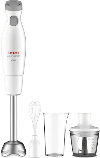 Tefal Easychef 3 In 1 Ραβδομπλέντερ με Ανοξείδωτη Ράβδο 450W Λευκό