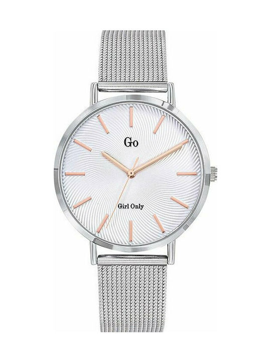 Go Girl Only Watch with Silver Metal Bracelet 695998