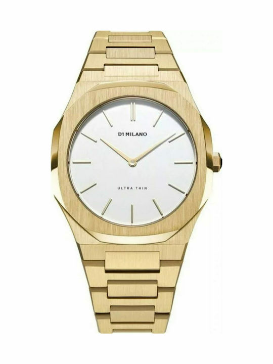 D1 Milano Ultra Thin Women's Watch with Gold Me...