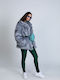 Jacqueline Shiny Women's Long Everyday Legging Shiny Green