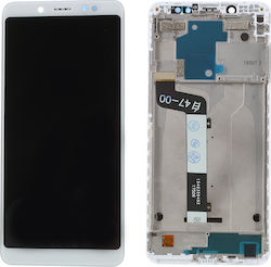 Οθόνη mit Touchscreen und Rahmen für Redmi Note 5 (Weiß)
