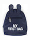 Childhome My First Kinder Rucksack Rucksack Blau 20cmx8cmx24cmcm