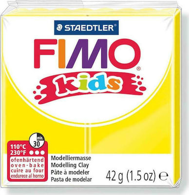 Staedtler Fimo Kids Children's Polymer Clay Yellow 42gr 8030-1