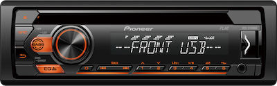 Pioneer DEH-S120UBA Ηχοσύστημα Αυτοκινήτου Universal 1DIN (USB/AUX) με Αποσπώμενη Πρόσοψη