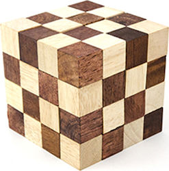 Holzkonstruktion Logik Puzzle König Schlange groß