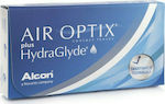 Air Optix Plus Hydraglyde 3 Μηνιαίοι Φακοί Επαφής Σιλικόνης Υδρογέλης με UV Προστασία