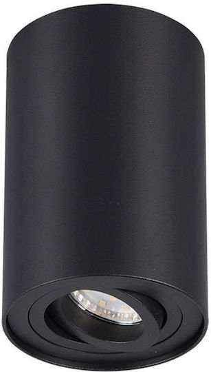Trio Lighting Cookie Single Spot with Socket GU10 in Black Color