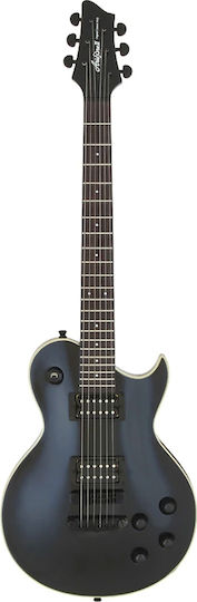 Aria Pro II PE-390 Elektrische Gitarre Einfacher Schnitt mit HH Tonabnehmerkonfiguration Schwarz