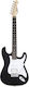 Aria Electric Guitar Pro II STG-004 with HSS Pickups Layout, Tremolo, Techwood Fretboard in Black