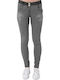 Wr.Up Skinny Γυναικείο Υφασμάτινο Παντελόνι Push-up σε Skinny Εφαρμογή Floral Γκρι