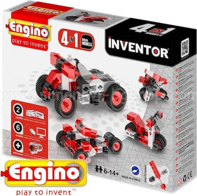 Engino Joc de construcție din plastic Inventor 4 in 1 Bikes Models