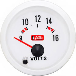 Auto Gauge Instrument analogic Voltmetru Pentru mașină 58mm pentru montare pe Tabloul de bord