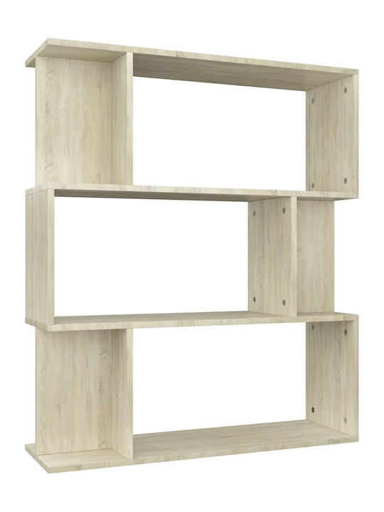 Bookcase Sonoma Oak 80x24x96cm