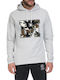 Franklin & Marshall Men's Sweatshirt with Hood Gray FLMF296AMW17-0397