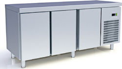 ArtSteel Edelstahl Kühltisch 310Es mit 3 Türen und Kühlaggregat 0/+8°C L188xB60xH87cm TR1863 ArtSteel Edelstahl Kühltisch 310Es mit 3 Türen und Kühlaggregat 0/+8°C L188xB60xH87cm TR1863