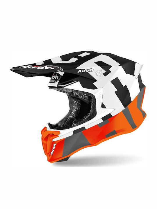 Airoh Twist 2.0 Frame Motocross Helmet ECE 22.05 1240gr Orange Matt AIR000KRA179