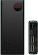 Baseus Adaman Power Bank 20000mAh 18W mit 2 USB-A Anschlüssen und USB-C Anschluss Schnellaufladung 3.0 Schwarz