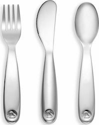 Munchkin Set Baby Besteck aus Metall für 18+ Monate Stainless steel 3Stück