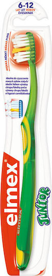 Elmex Junior Toothbrush Children From 6-12 Years Children's Toothbrush For 6+ Years Green