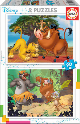 Kinderpuzzle Disney Animals für 3++ Jahre 40pcs Educa