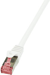 LogiLink CQ2031S F/FTP Cat.6 Cablu Ethernet 1m Alb