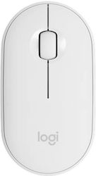 Logitech Pebble M350 Ασύρματο Bluetooth Ποντίκι Off-White