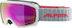 Alpina Scarabeo HM Ski- & Snowboardbrille Kinder Gray mit Linse Spiegel in Rosa Farbe