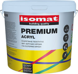 Isomat Premium Acryl Πλαστικό Χρώμα για Εξωτερική Χρήση 3lt