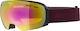 Alpina Granby HM Μάσκα Σκι & Snowboard Ενηλίκων Μαύρη με Φακό Καθρέπτη σε Κίτρινο Χρώμα