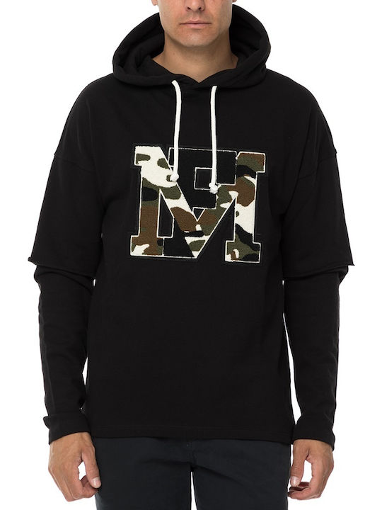 Franklin & Marshall Men's Sweatshirt with Hood Black