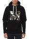 Franklin & Marshall Men's Sweatshirt with Hood Black