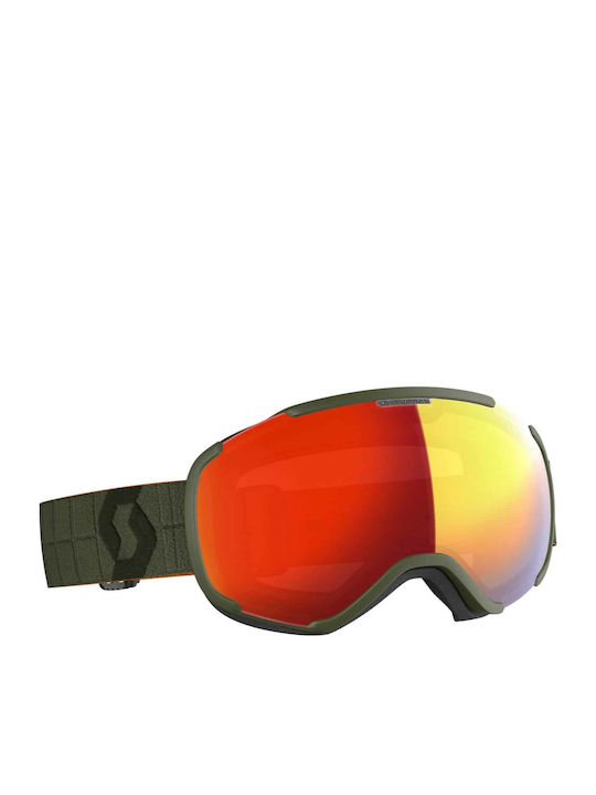 Scott Faze II Goggle 271816 Μάσκα Σκι & Snowboard Ενηλίκων Πράσινη με Φακό σε Πράσινο Χρώμα