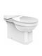 Huida Venezia Stehende Toilette mit Deckel Sanftes Schließen Weiße