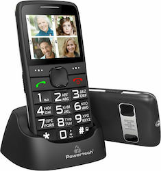 Powertech Sentry Eco PTM-18 Dual SIM Mobile Phone with Big Buttons Black