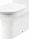 Huida SC Rimless Floor-Standing Toilet that Includes Soft Close Cover White