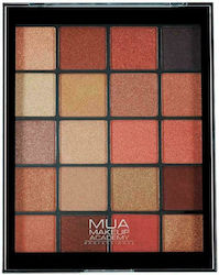 MUA 20 Shade Παλέτα με Σκιές Ματιών σε Στερεή Μ...