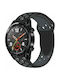 Two Tone Λουράκι Σιλικόνης Μαύρο (Huawei Watch 3 / Huawei Watch GT 2 Pro)