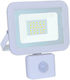 Geyer Waterproof LED Floodlight 20W Warm White 3000K with Motion Sensor IP65