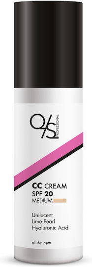 QS Professional CC Cream Κρέμα Προσώπου Ημέρας με SPF20 για Ενυδάτωση & Ατέλειες με Υαλουρονικό Οξύ 50ml