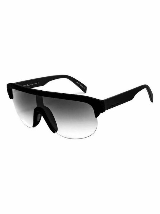 Italia Independent Men's Sunglasses with Black Plastic Frame and Black Gradient Lens 0911V.009.000