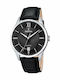 Festina Men's Watch 43mm Battery with Black Leather Strap