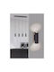 Trio Lighting Marley Pendant Light Black Rail for 4 Bulbs GU10 75x9cm